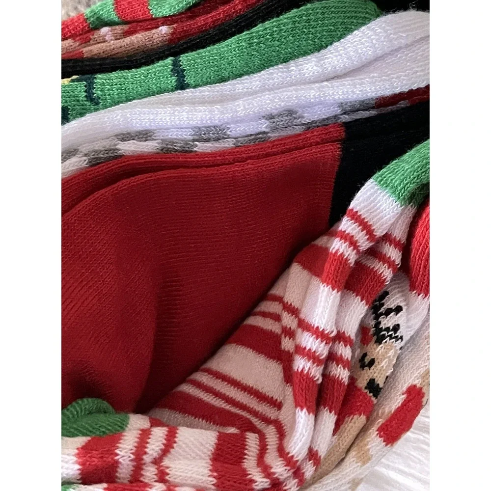 Capelli New York Christmas Girls No Show Socks 10 Pairs S/M Shoes 9-13 New